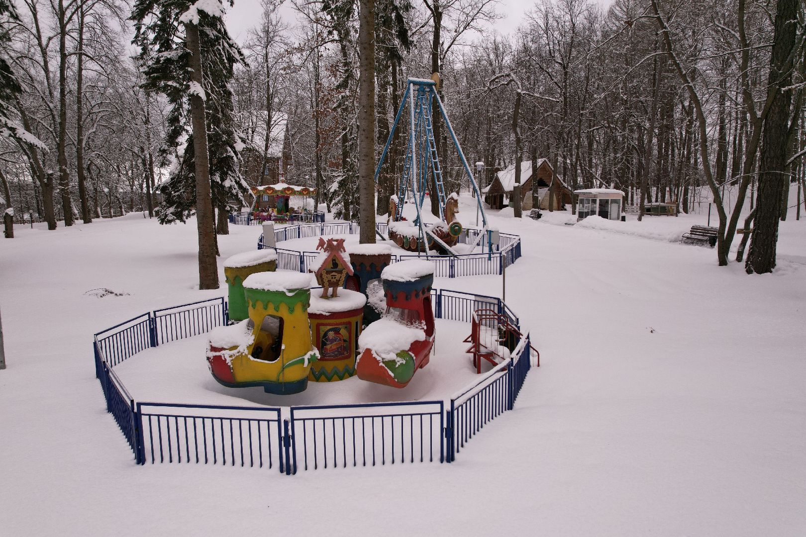 видео с коптера, руза, парк, благоустройство,