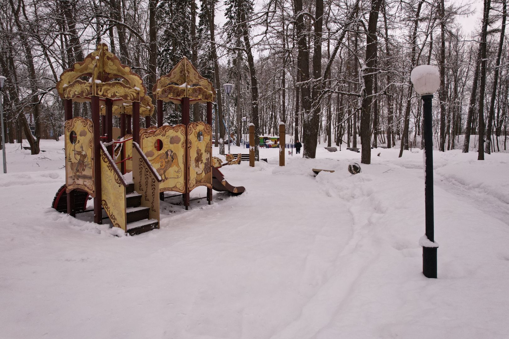 видео с коптера, руза, парк, благоустройство,