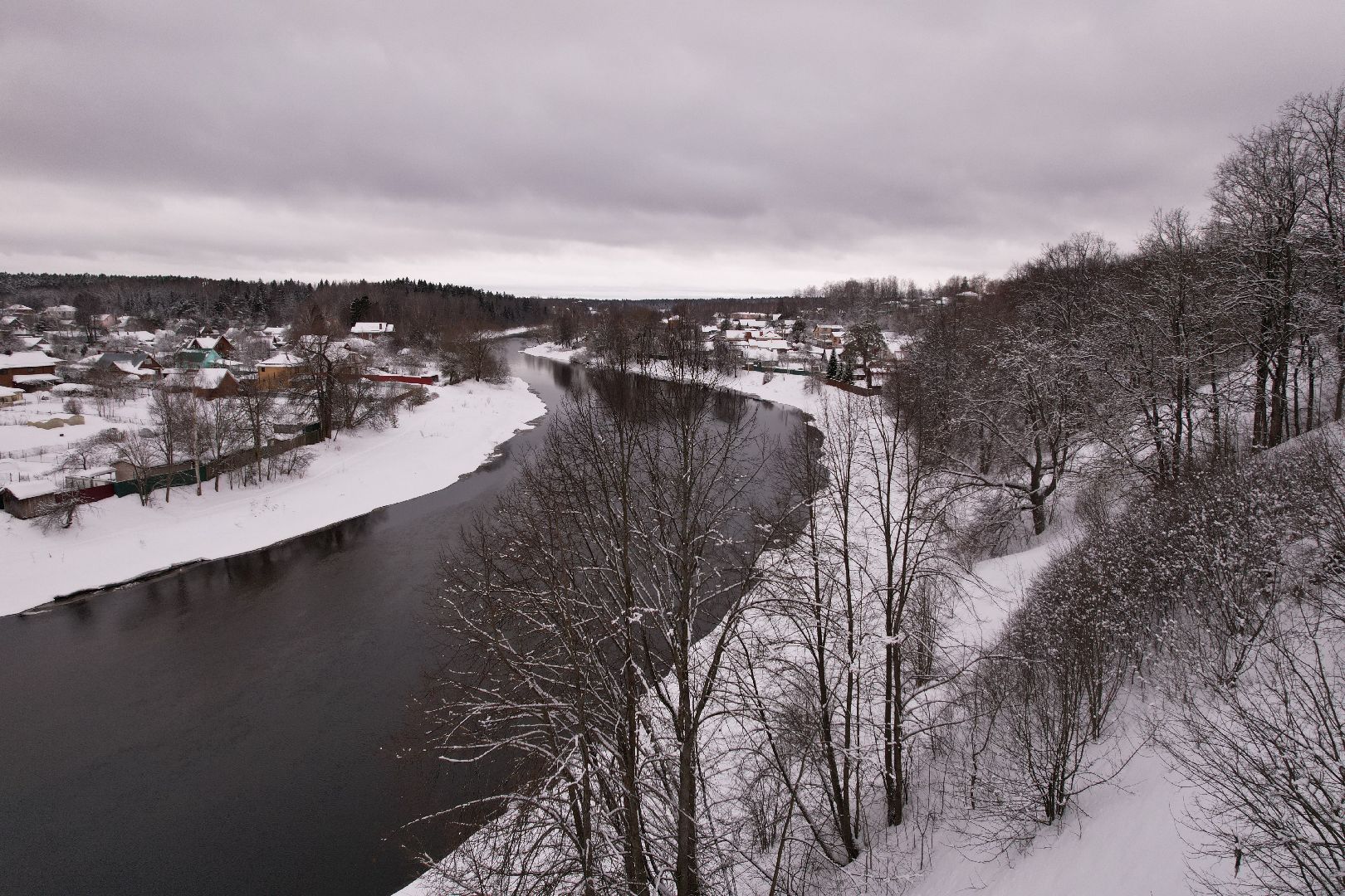 видео с коптера, руза, парк, благоустройство,