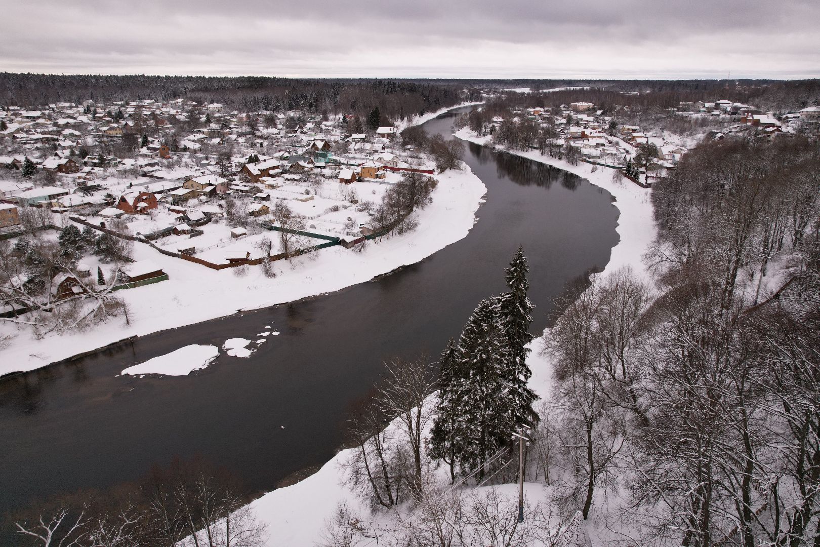 видео с коптера, руза, парк, благоустройство,
