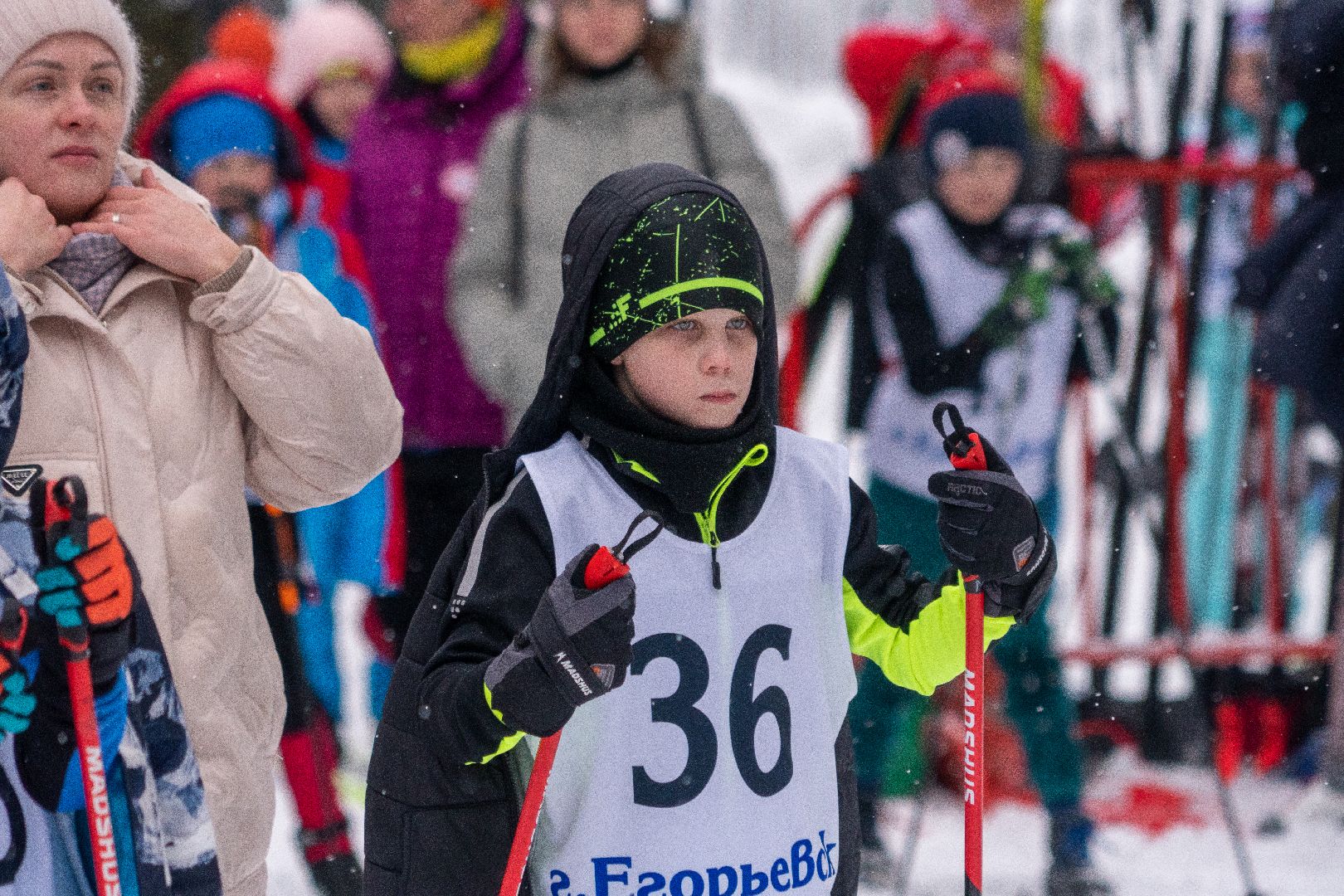 Егорьевск, спорт, лыжи, фестиваль, год семьи, снежные узоры,