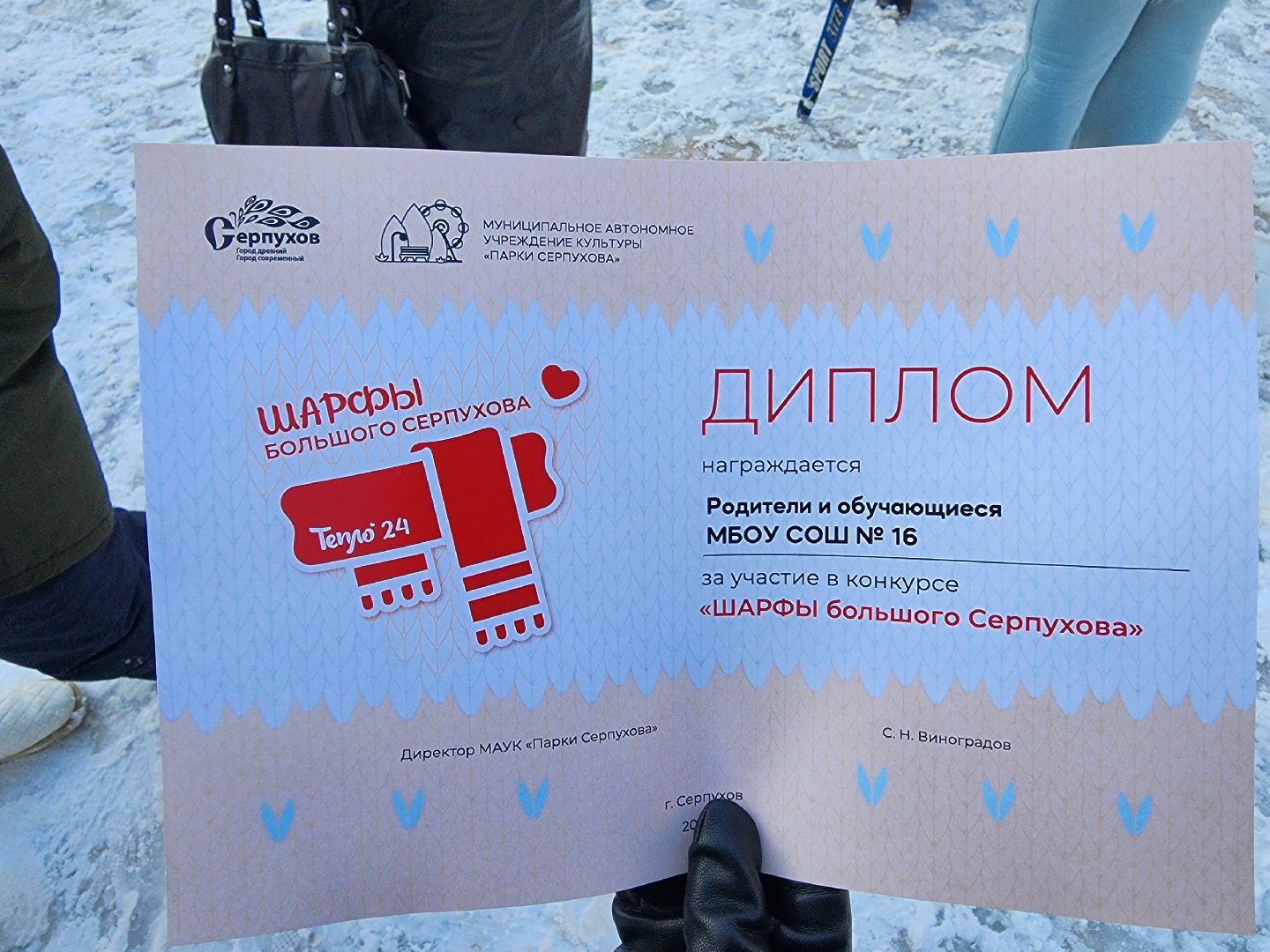 серпухов, подмосковье, фестиваль тепло, парк имени олега степанова, зима в подмосковье,