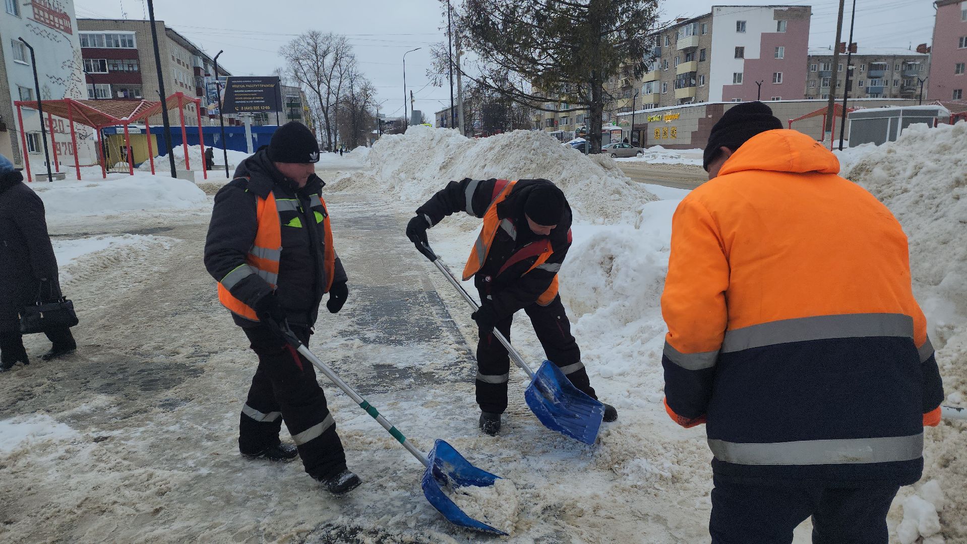 шатура, уборка снега и наледи, жкх и благоустройство, жкх подмосковье,