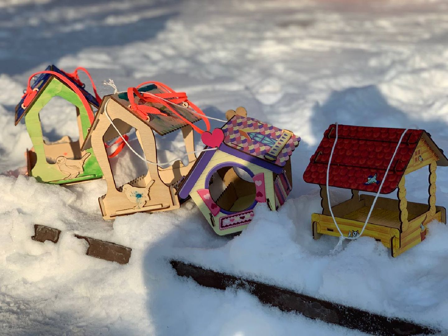 Реутов, парк, птички, кормушки,