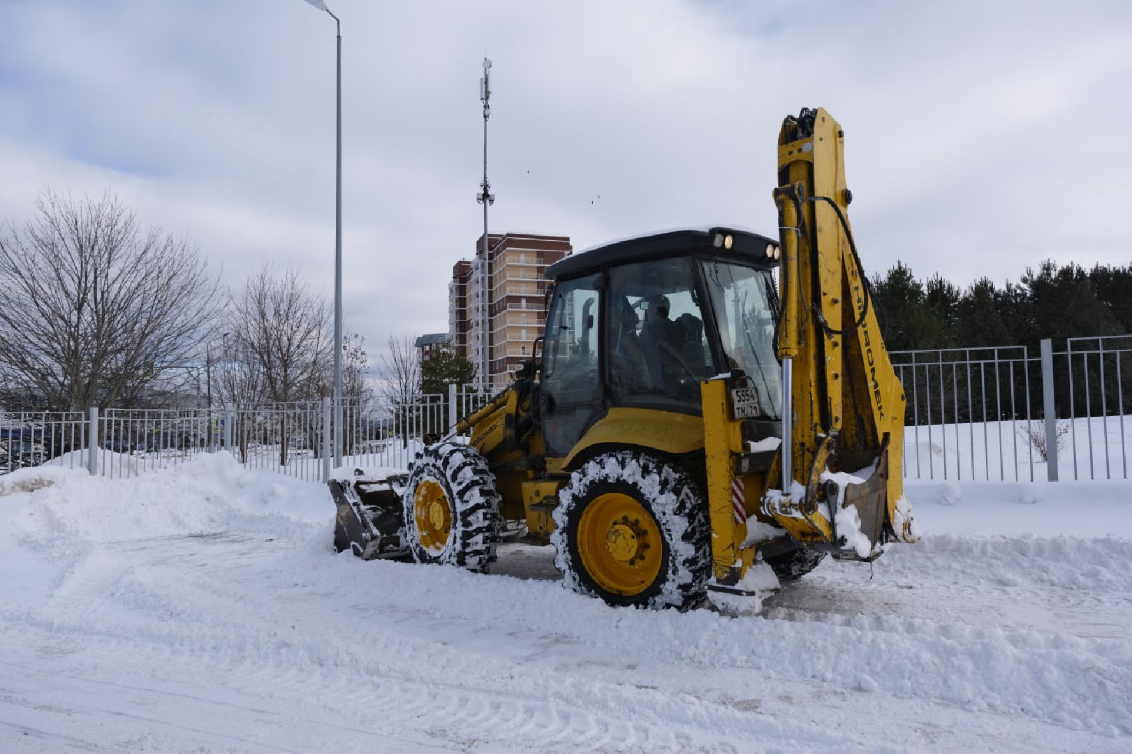 пущино, благоустройсво, уборка снега,