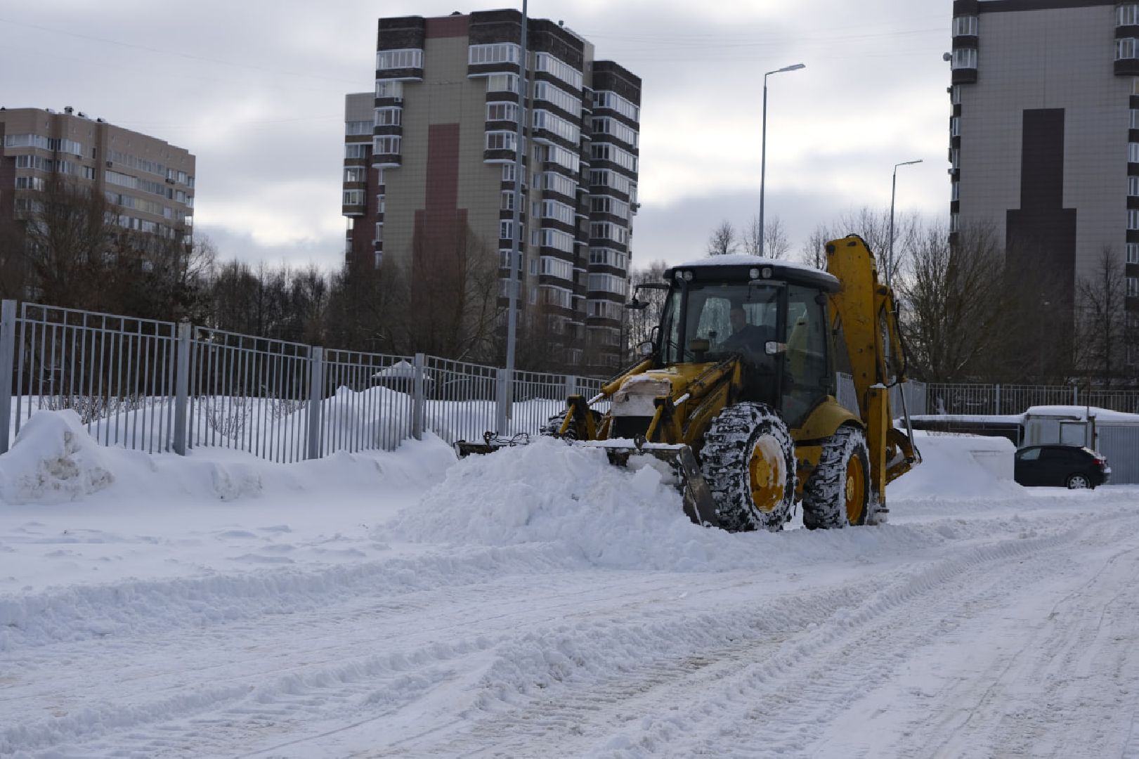 пущино, благоустройсво, уборка снега,