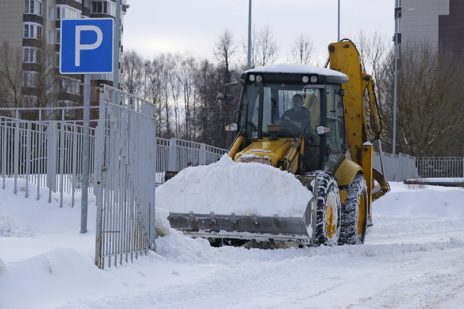 пущино, благоустройсво, уборка снега,