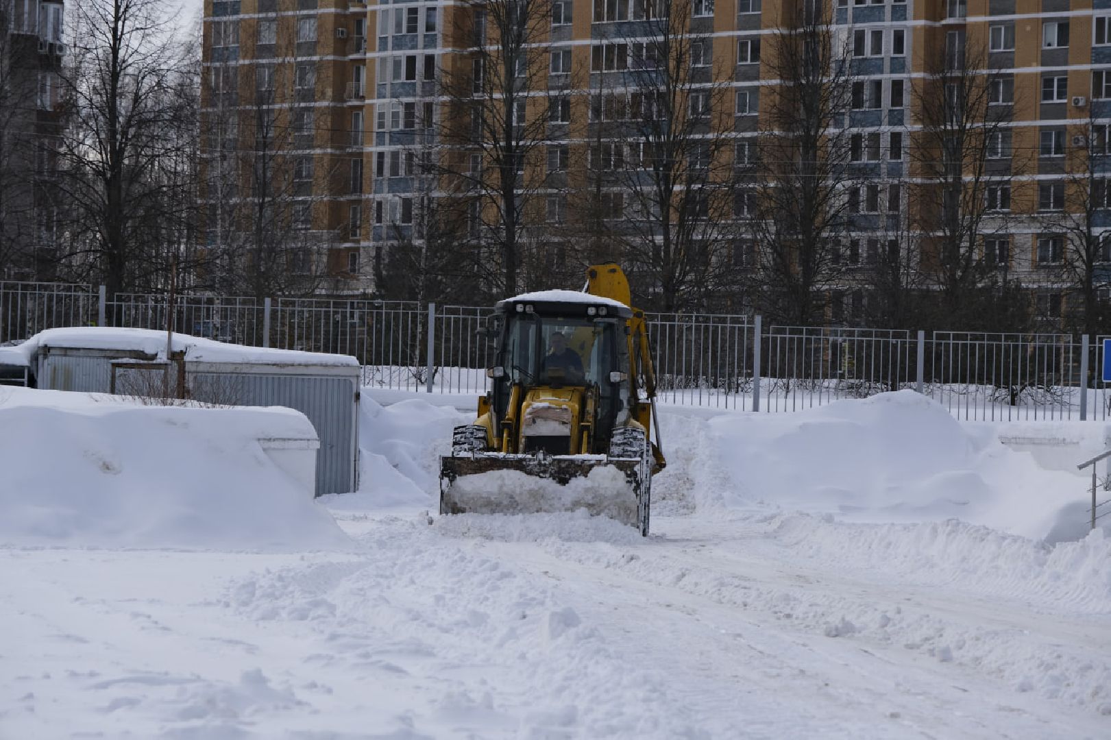 пущино, благоустройсво, уборка снега,