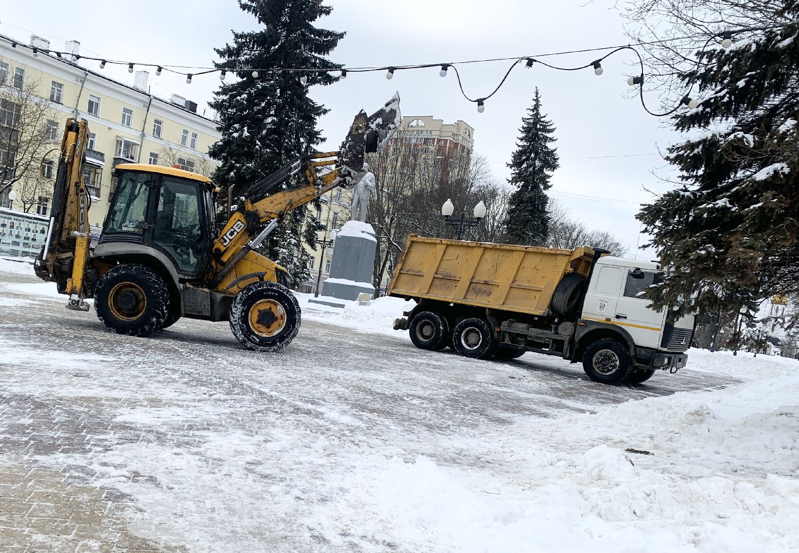 Балашиха, Подмосковье, Уборка дорог от снега и наледи, снегопад, дворники,