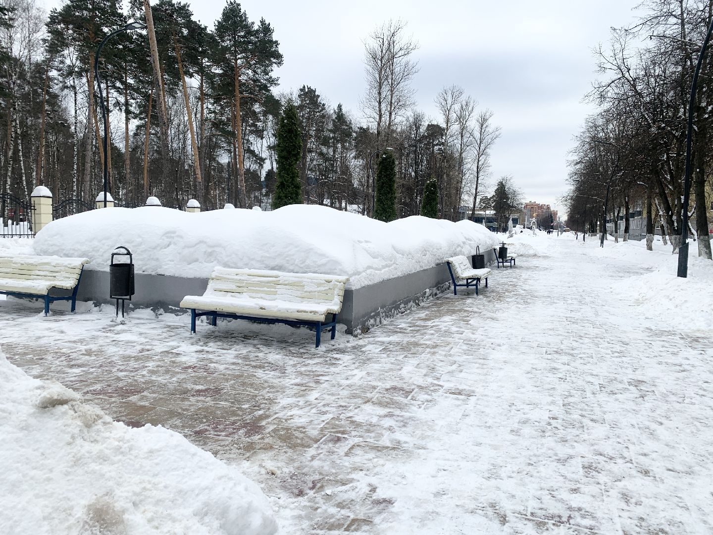 Балашиха, Подмосковье, Уборка дорог от снега и наледи, снегопад, дворники,