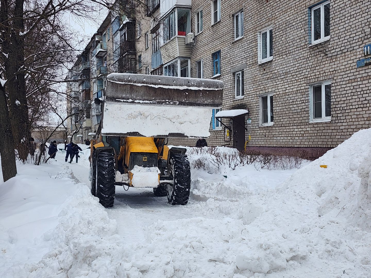 уборка снега, коммунальные службы, циклон, Старая Купавна, Богородский городской округ,