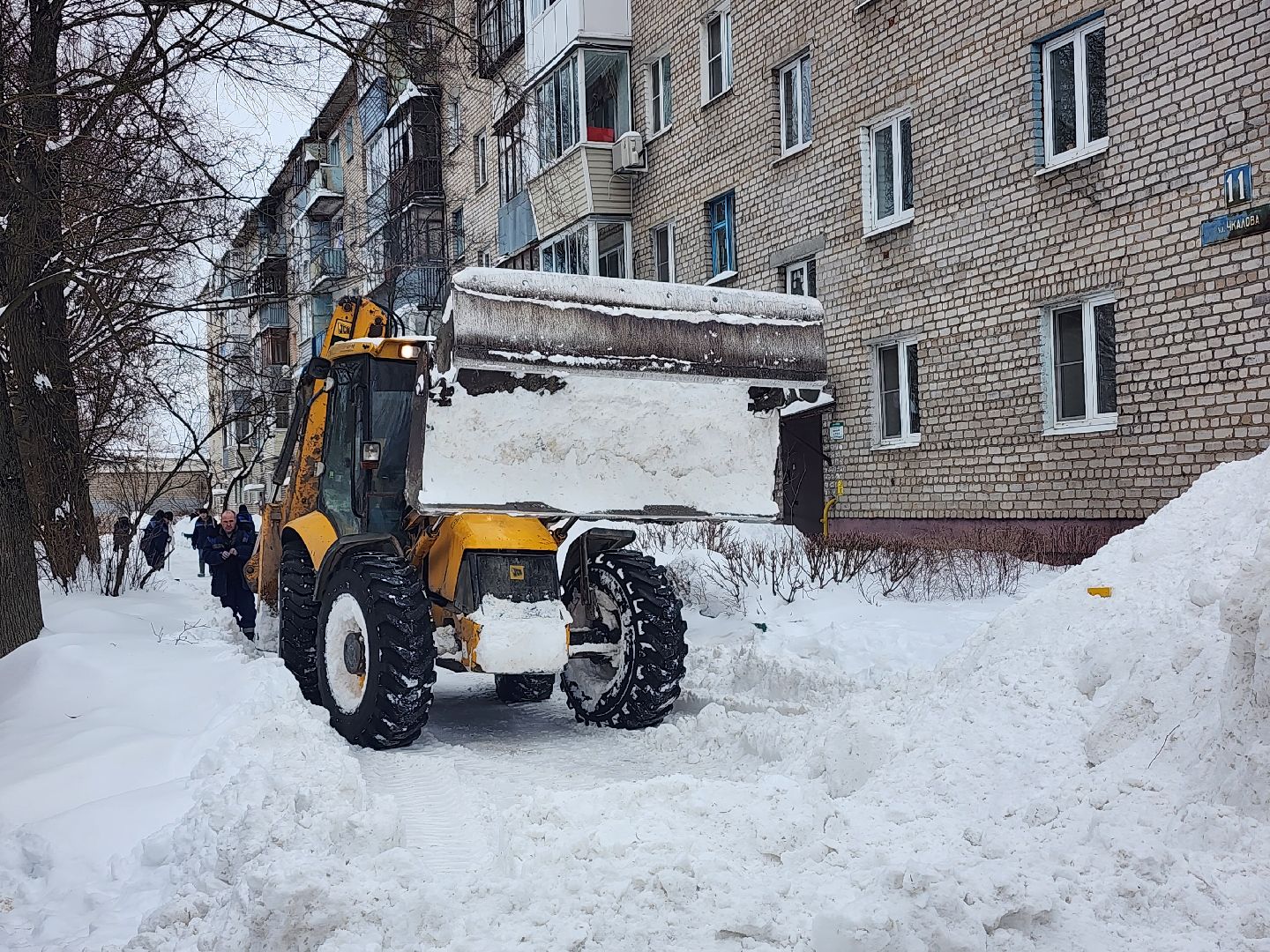 уборка снега, коммунальные службы, циклон, Старая Купавна, Богородский городской округ,