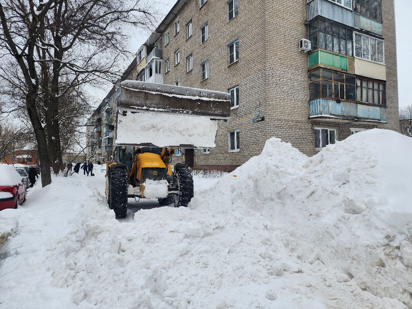 уборка снега, коммунальные службы, циклон, Старая Купавна, Богородский городской округ,