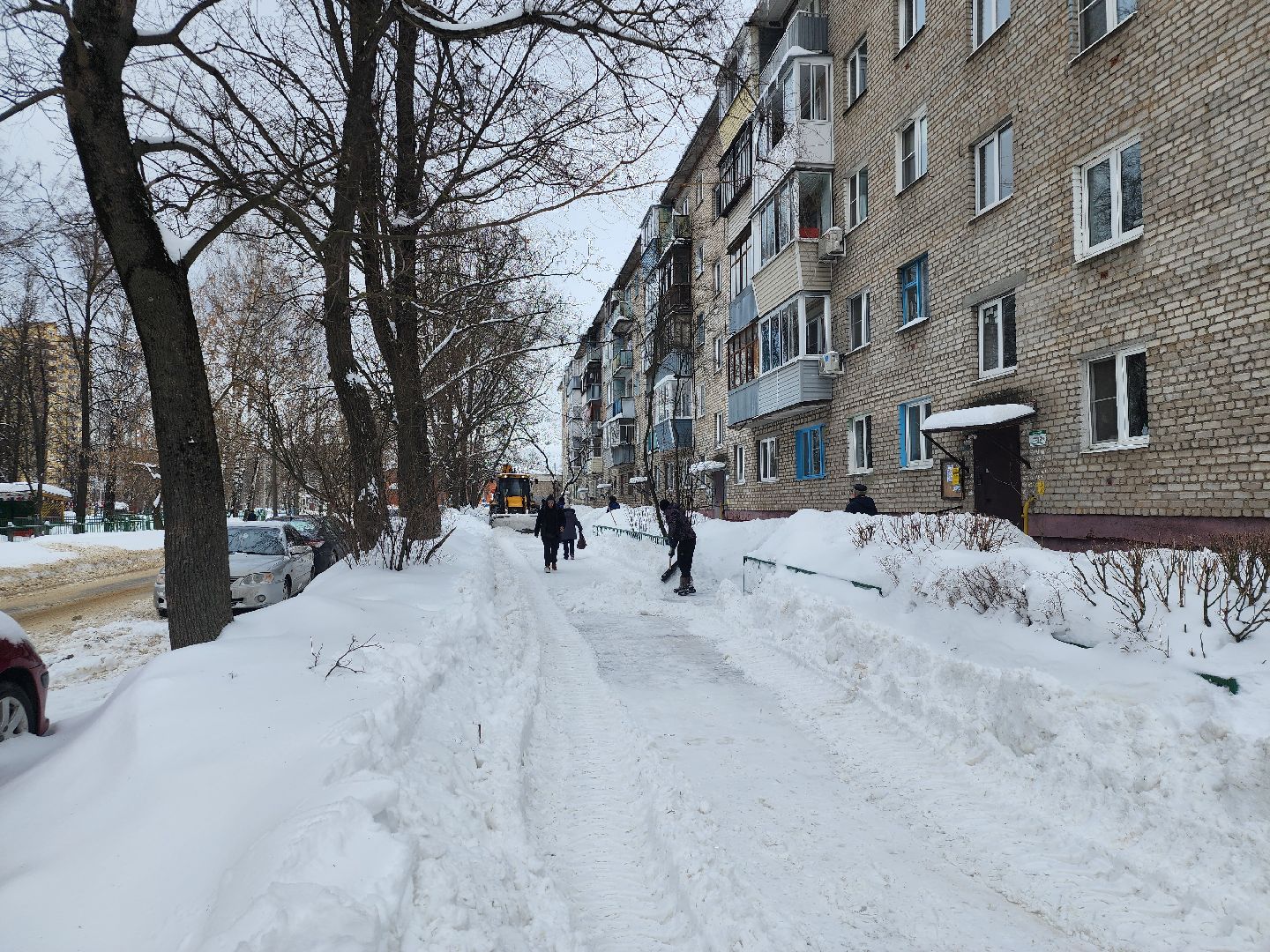 уборка снега, коммунальные службы, циклон, Старая Купавна, Богородский городской округ,