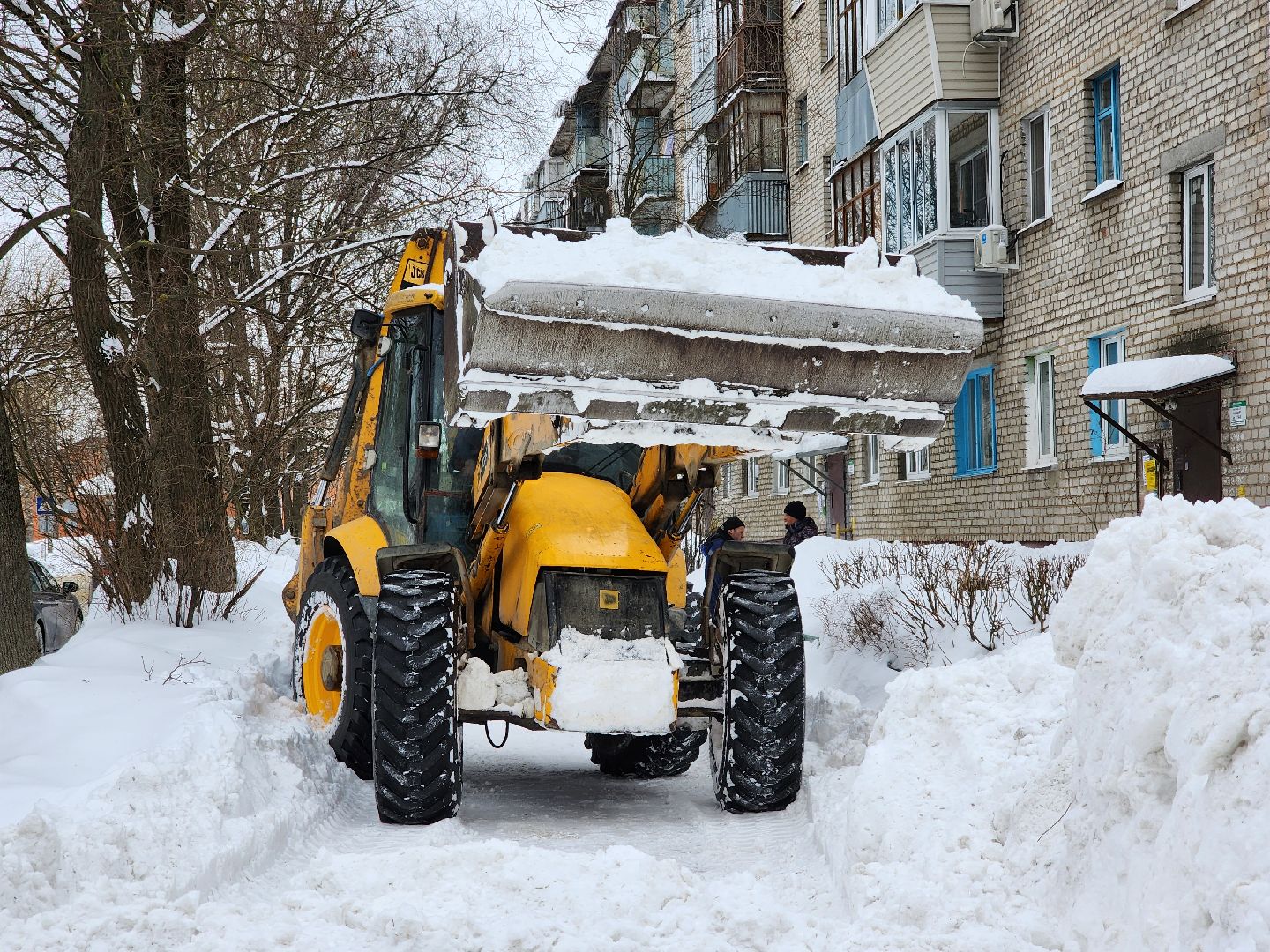 уборка снега, коммунальные службы, циклон, Старая Купавна, Богородский городской округ,