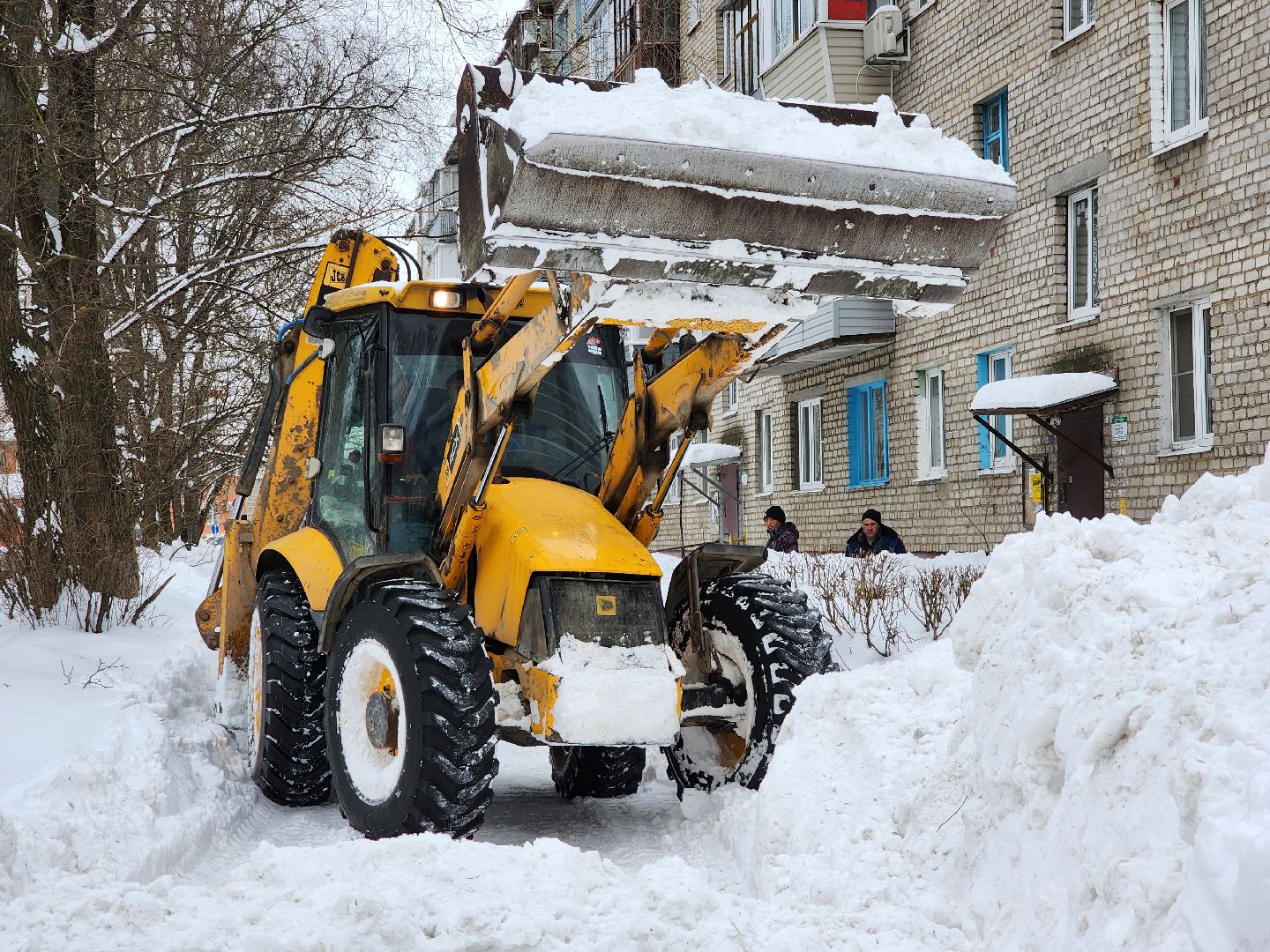 уборка снега, коммунальные службы, циклон, Старая Купавна, Богородский городской округ,