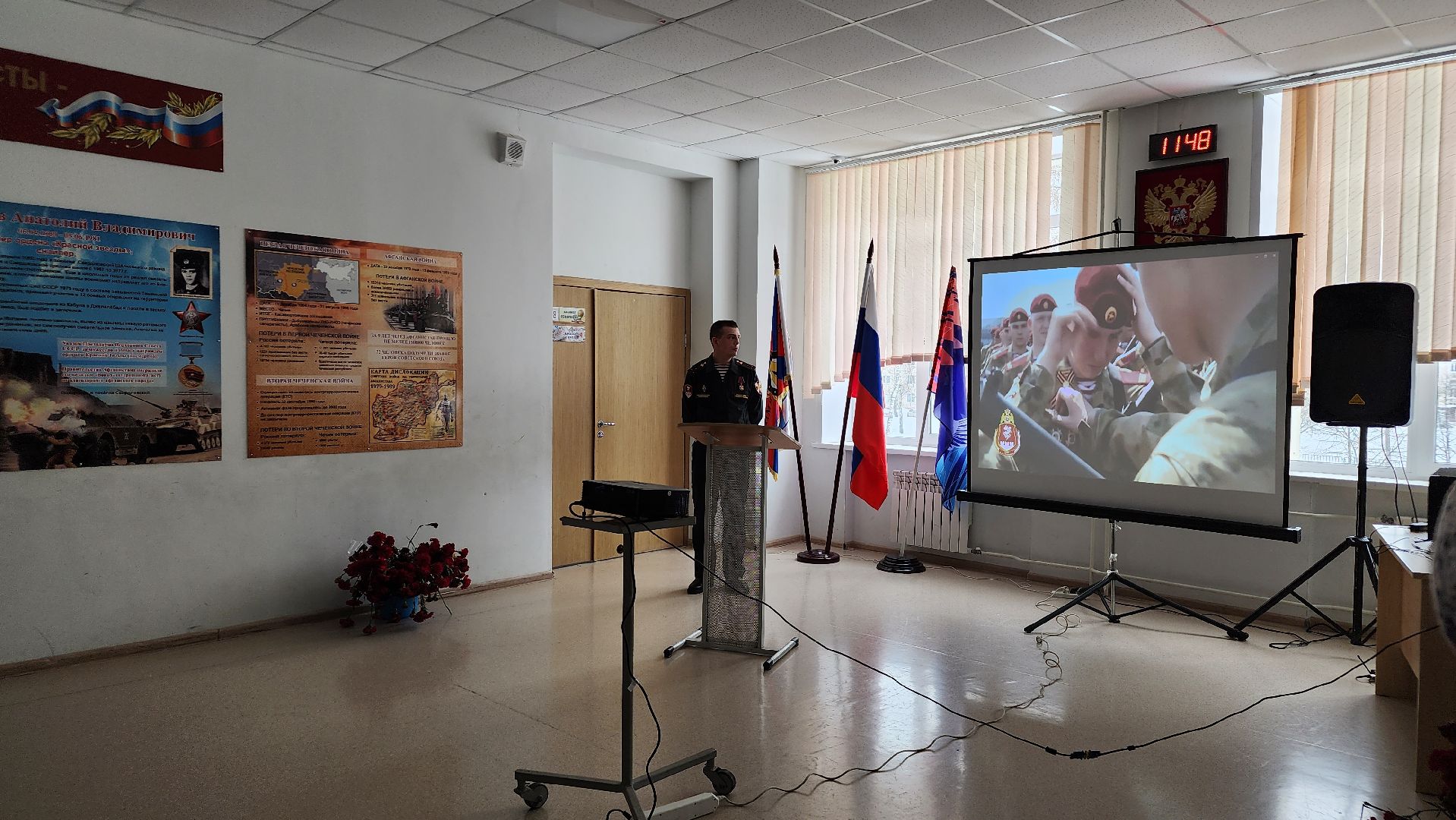 урок мужества, патриотическое воспитание, дивизия особого назначения имени ф.э. дзержинског, Лосино-Петровский, школьники,