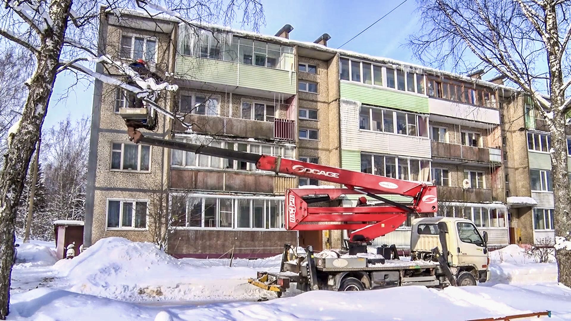 Клин, общество, ЖКХ, сосульки, зима,