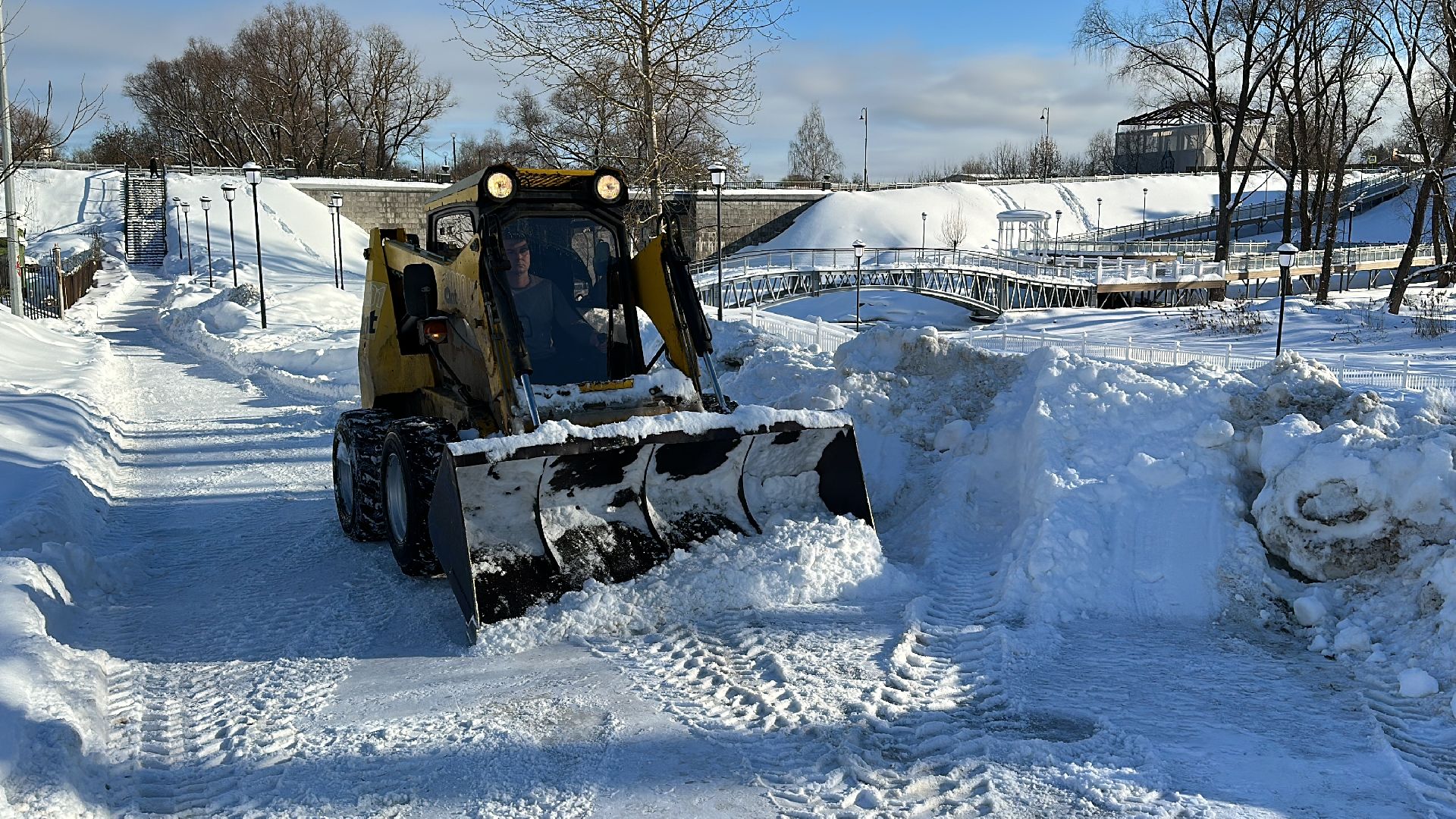 Клин, общество, зима, снег, очистка дорог,