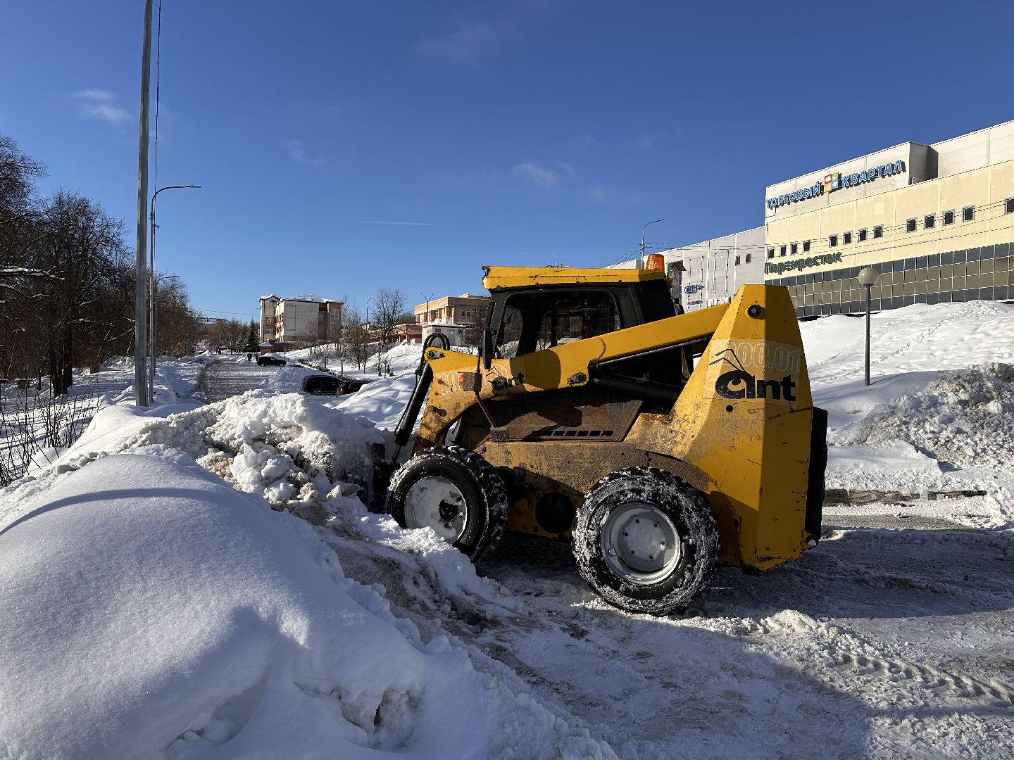 Клин, общество, зима, снег, очистка дорог,