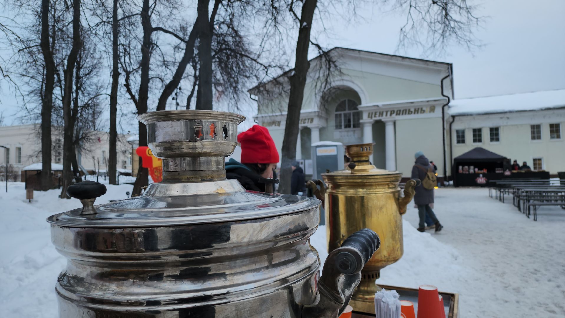 серпухов, подмосковье, парк имени олега степанова, зима в подмосковье,