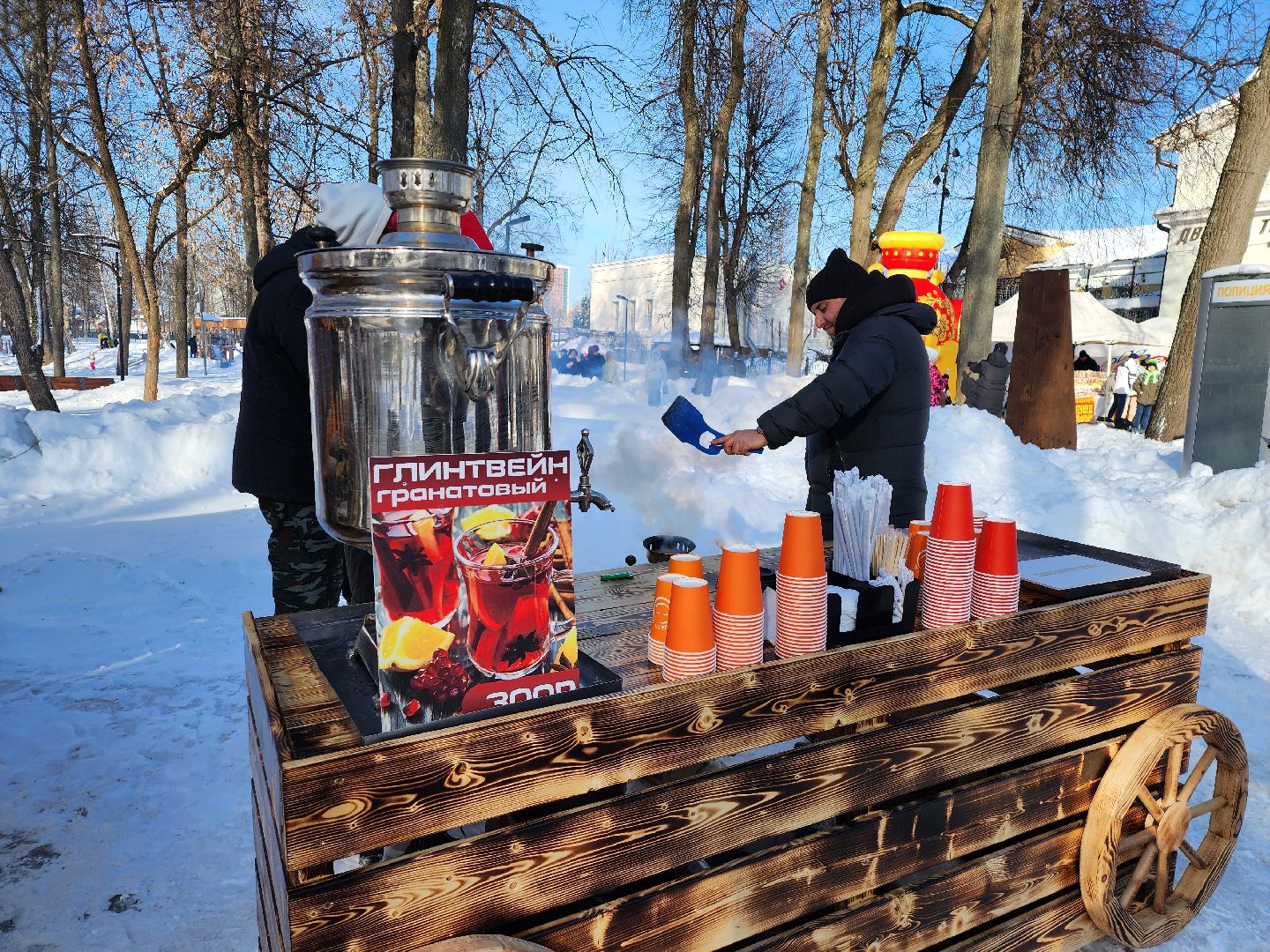 серпухов, подмосковье, парк имени олега степанова, зима в подмосковье,