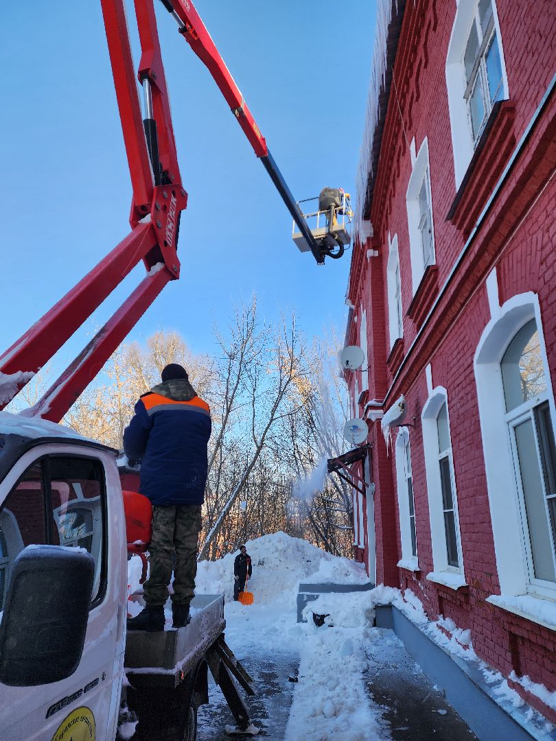красноармейск, г.о. пушкинский, кровля, наледь,
