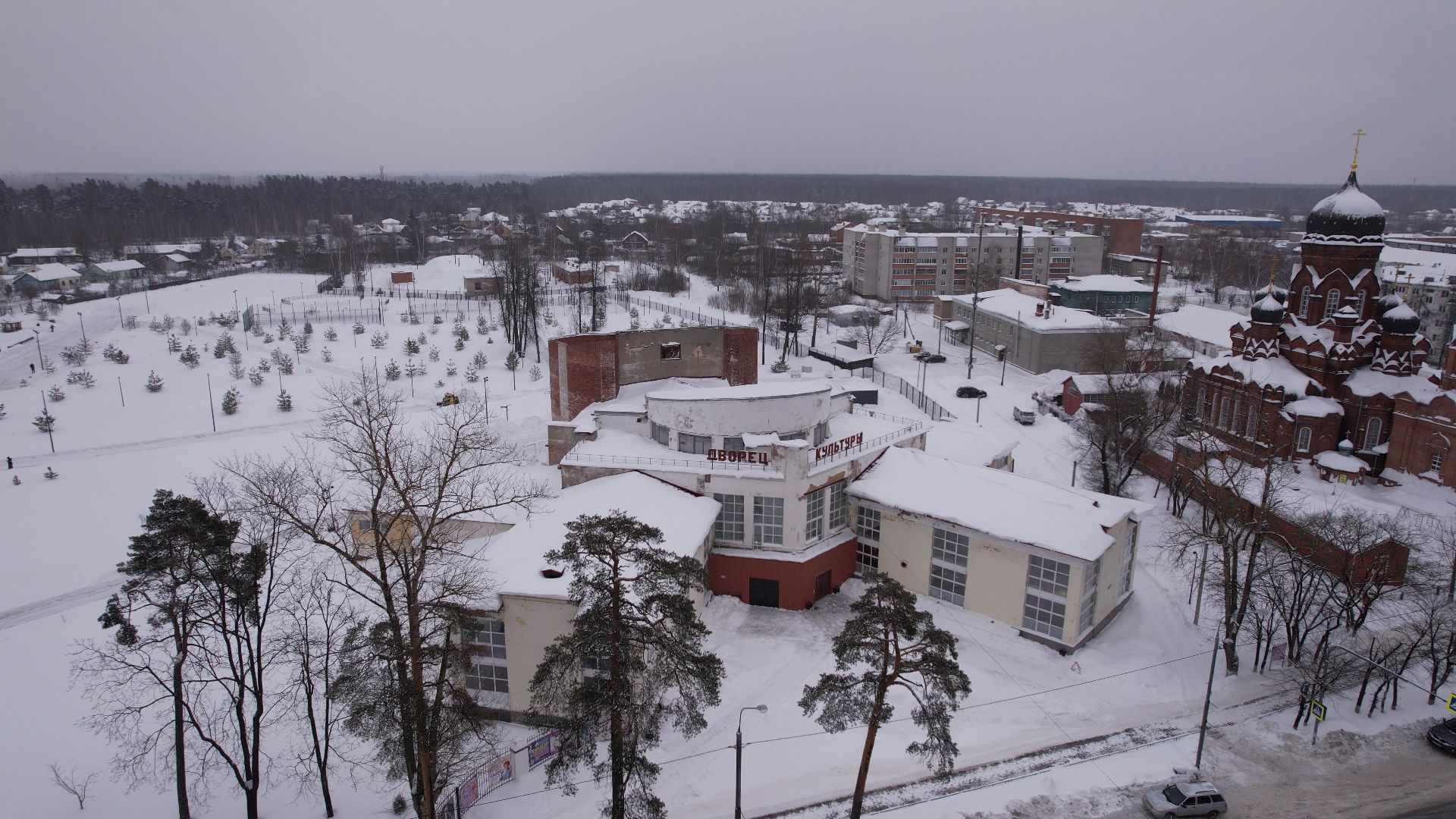 видео с коптера, дк,