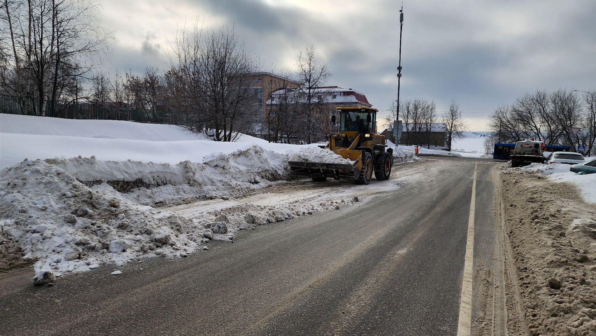 уборка снега, очистка дорог,