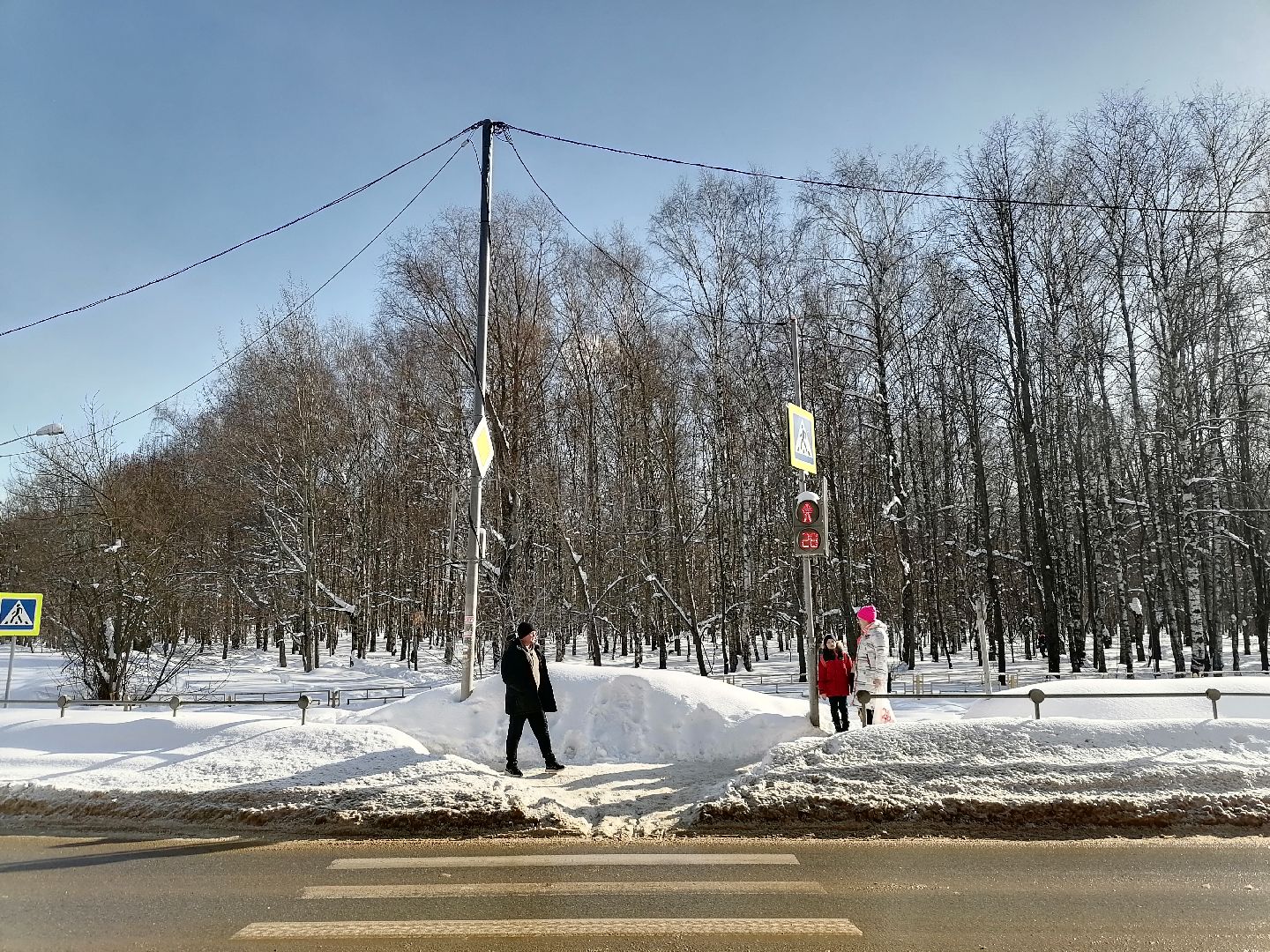 светофор, дороги подмосковья, перекрёсток,