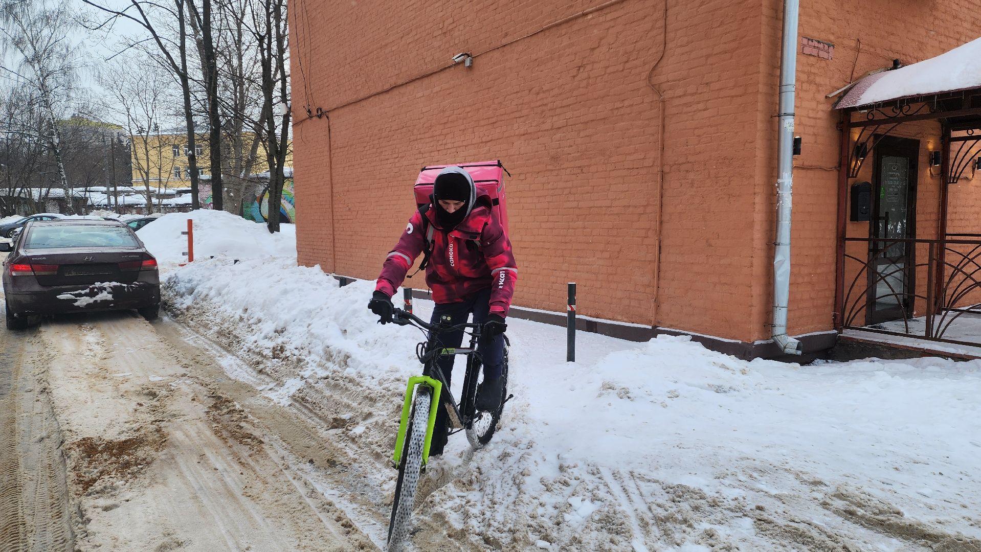 Подмосковье, Городской округ Пушкинский, Ивантеевка, ЖКХ, УК Держава, снег,