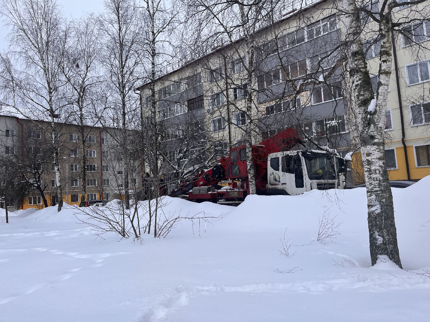 шаховская, сосульки, комунальная техника,