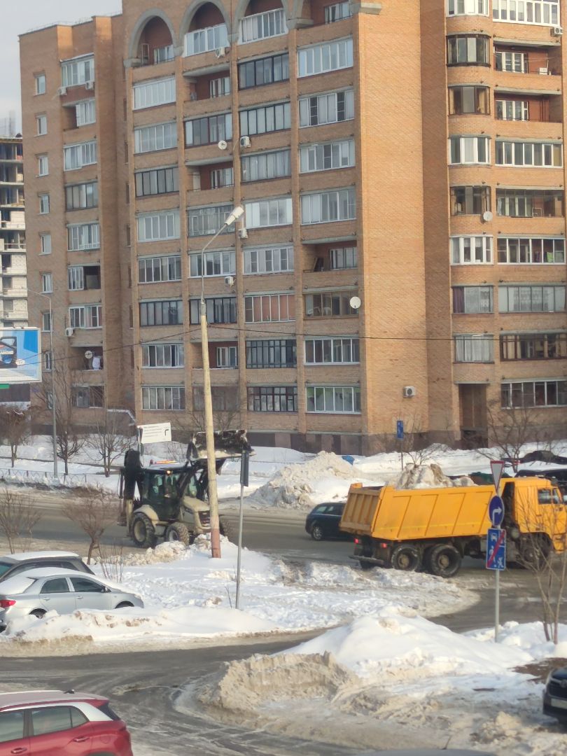 ЖКХ, Машинная уборка города, Дубна, Уборка снега,