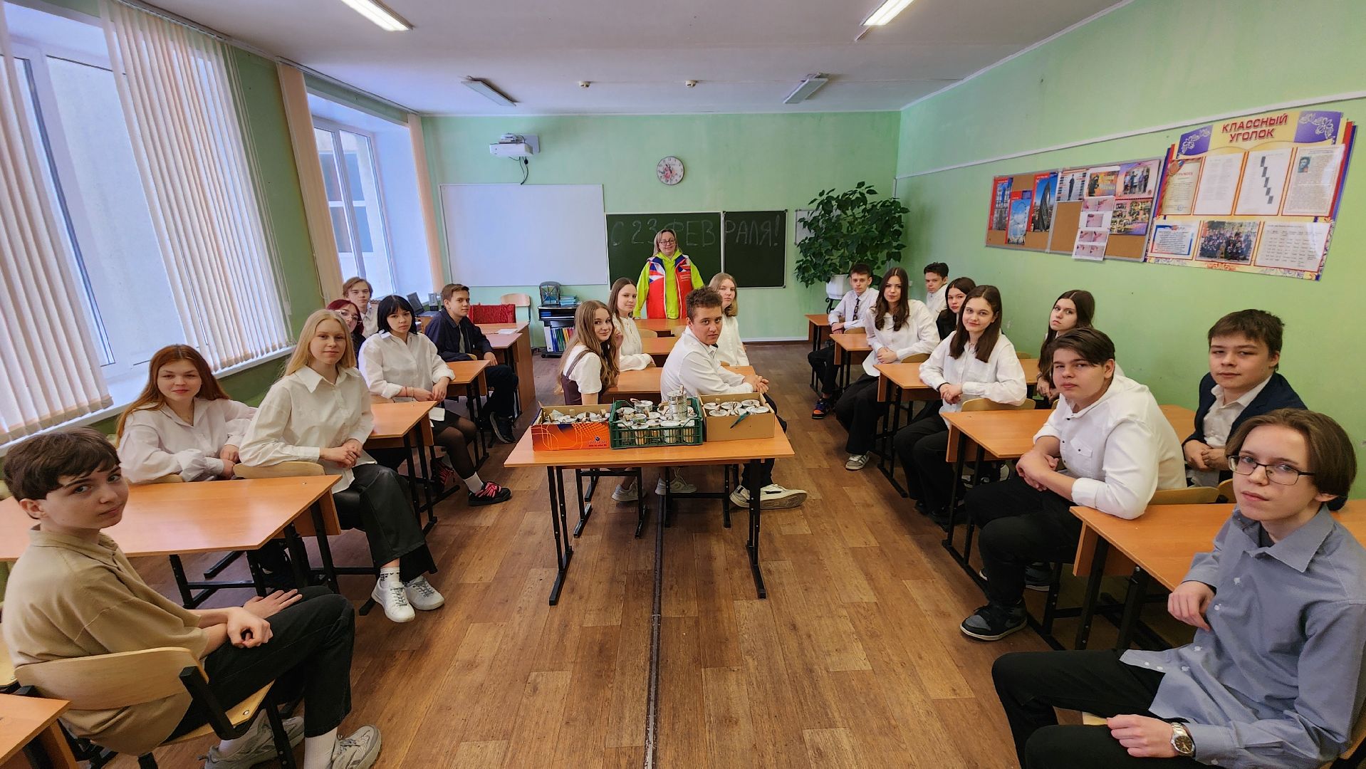 протвино, школьники, окопные свечи, сош 3, поддержка,