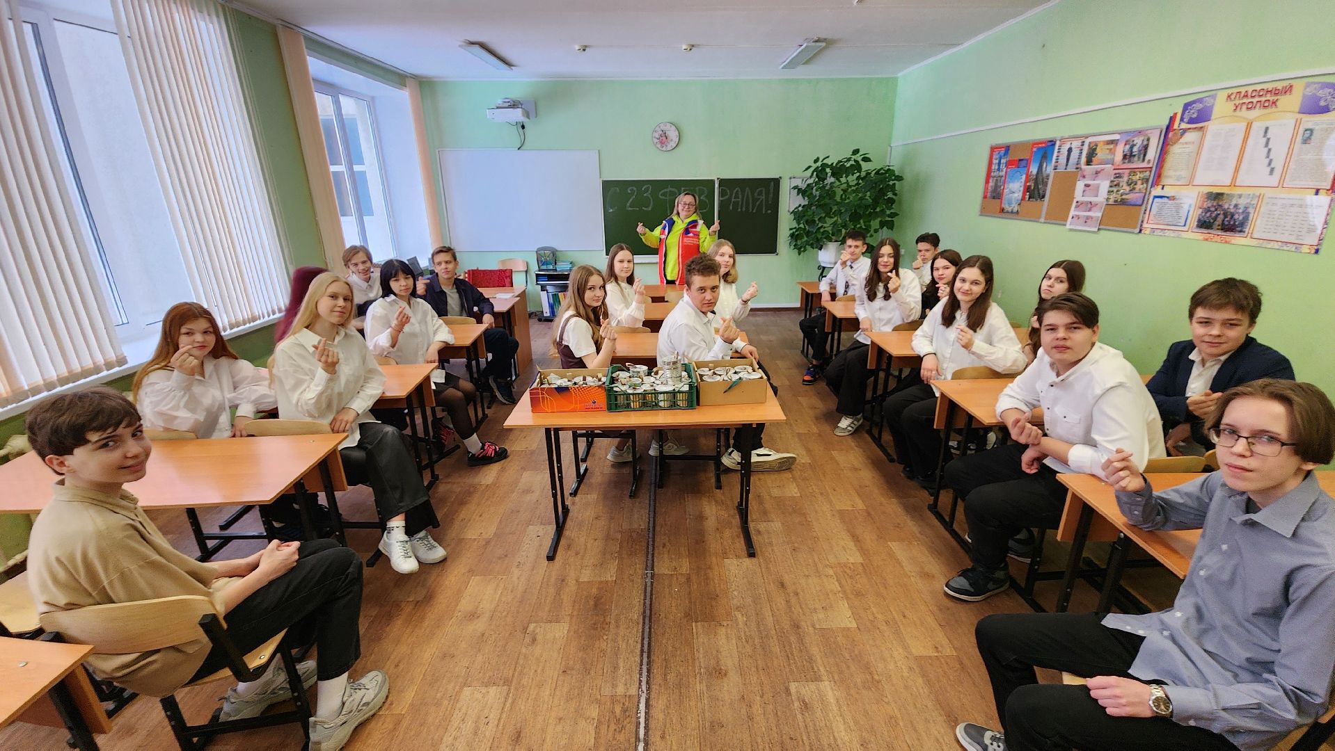 протвино, школьники, окопные свечи, сош 3, поддержка,