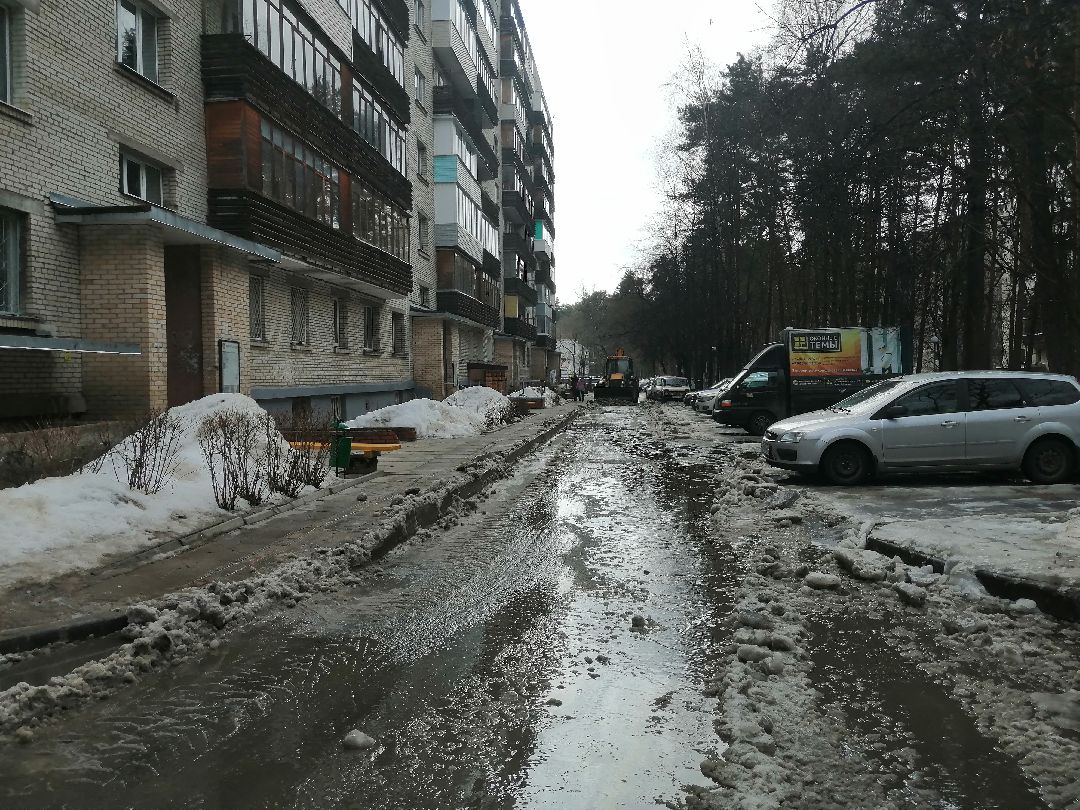 весна, Протвино, благоустройство