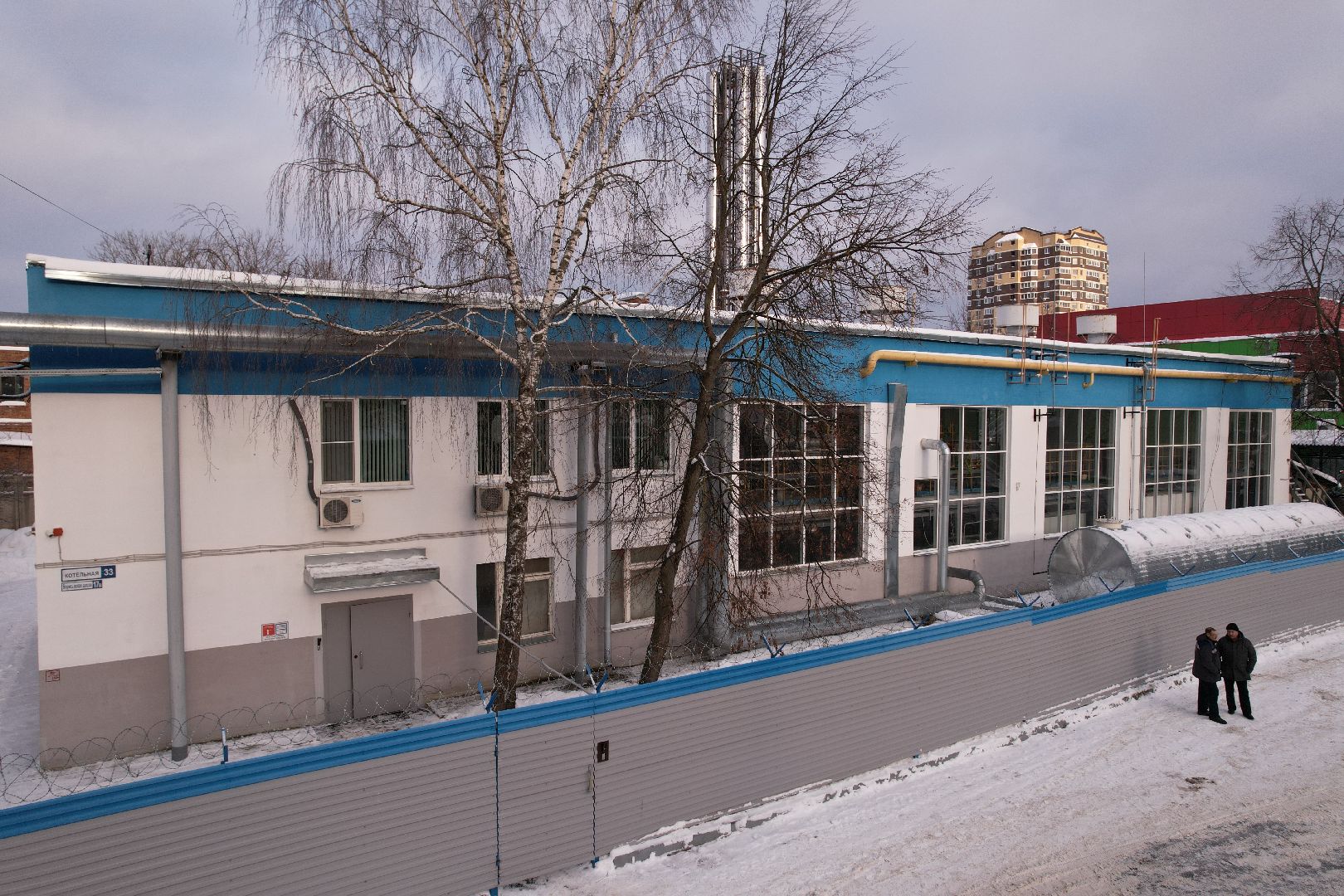 видео с коптера, котельная, серпухов,