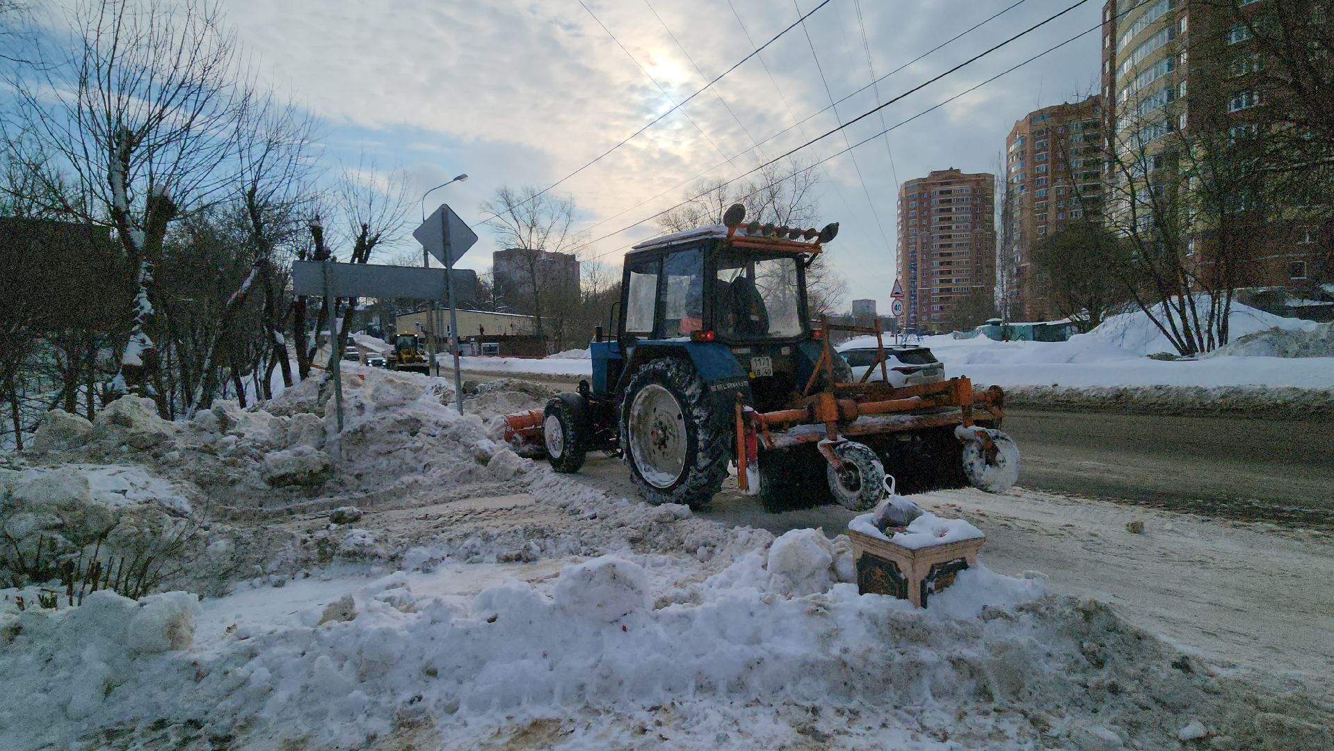 подольск, уборка города,