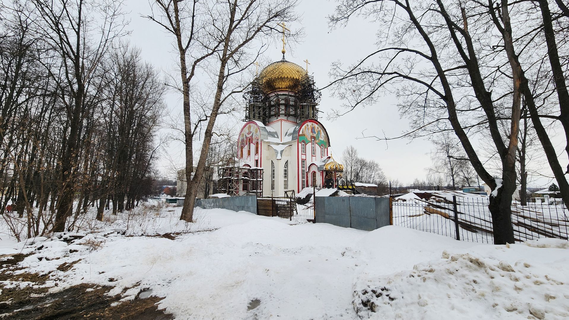 кашира, ожерелье, строительство, храм, софийский храм, золотые купола,