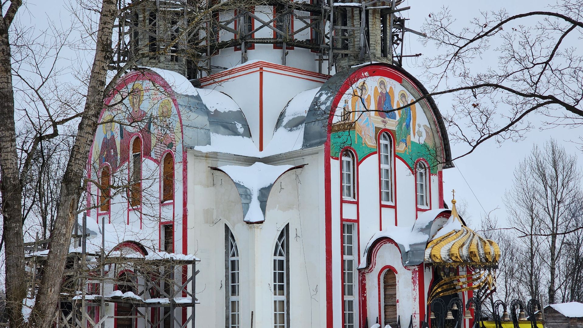 кашира, ожерелье, строительство, храм, софийский храм, золотые купола,