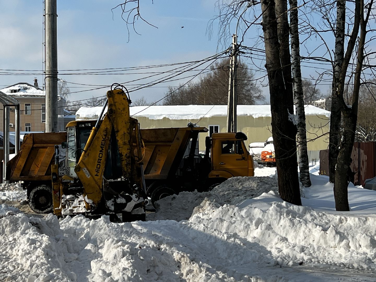 Солнечногорск, Уборка снега, Трактор, Специализированная техника, Жители,