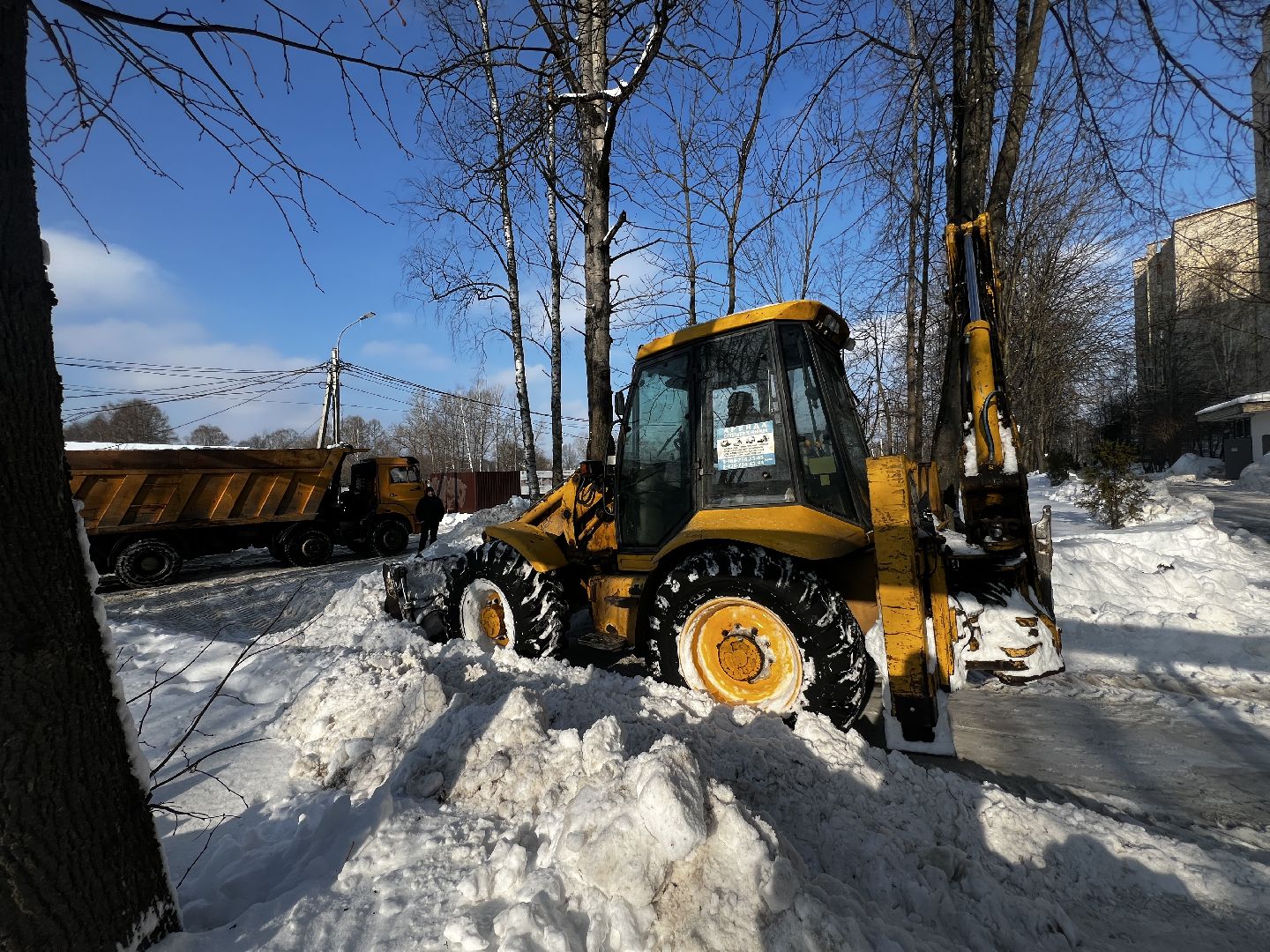Солнечногорск, Уборка снега, Трактор, Специализированная техника, Жители,