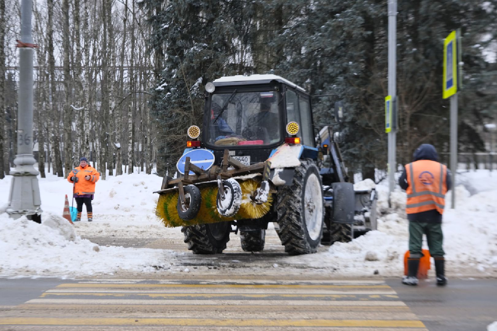 пущино, мосавтодор, снег, уборка,