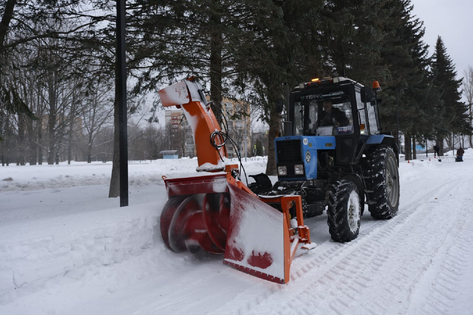 пущино, благоустойство, снег, уборка,