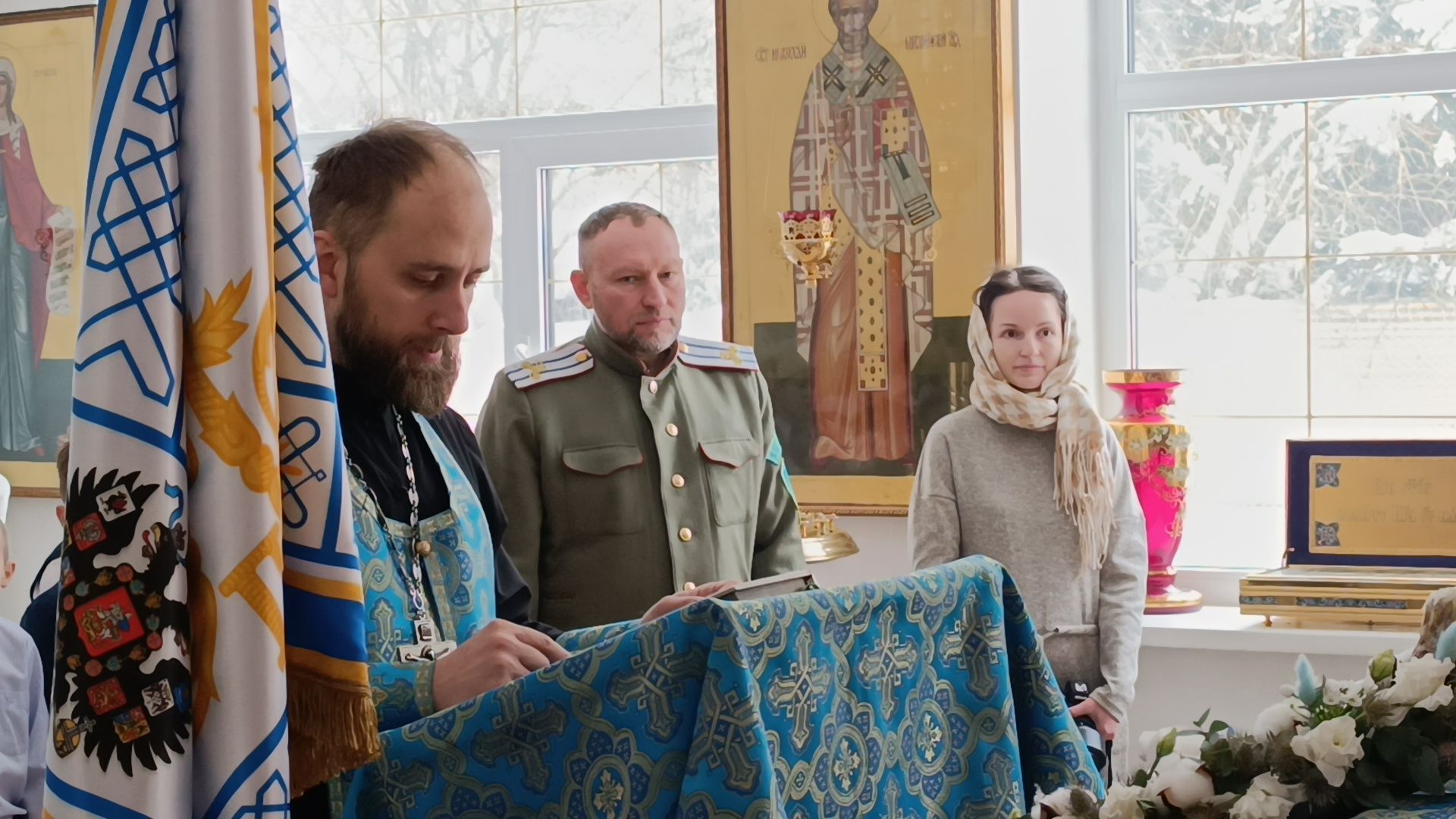 кадеты, казаки, храм,