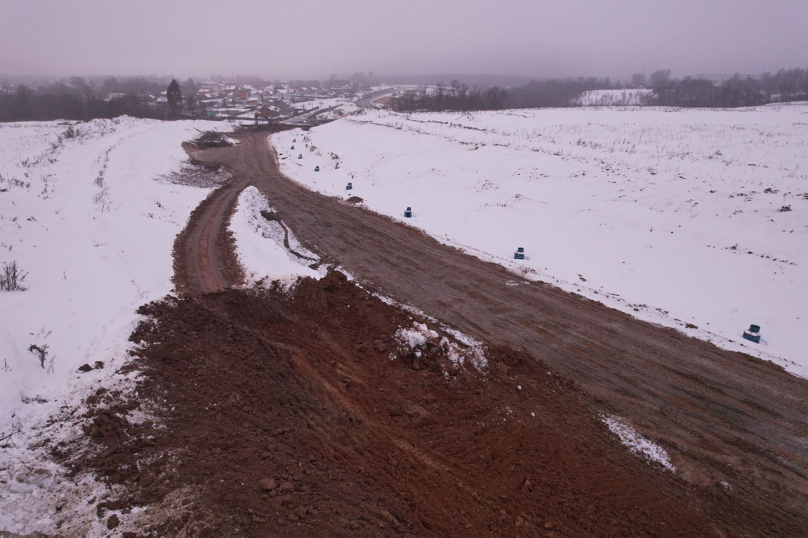видео с коптера, дорога, вяземы,