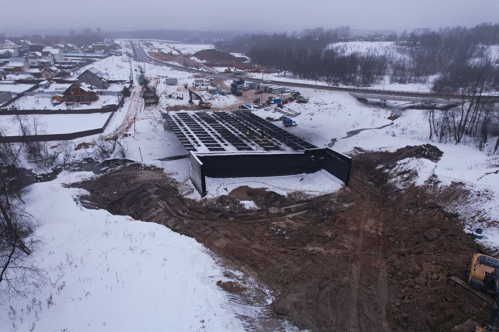 видео с коптера, дорога, вяземы,