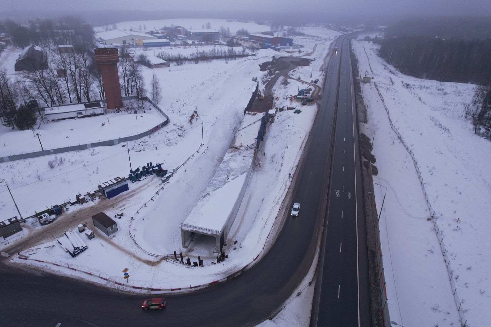 видео с коптера, дорога, вяземы,