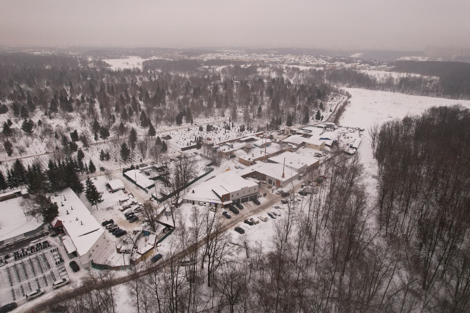видео с коптера, дорога, путилково,