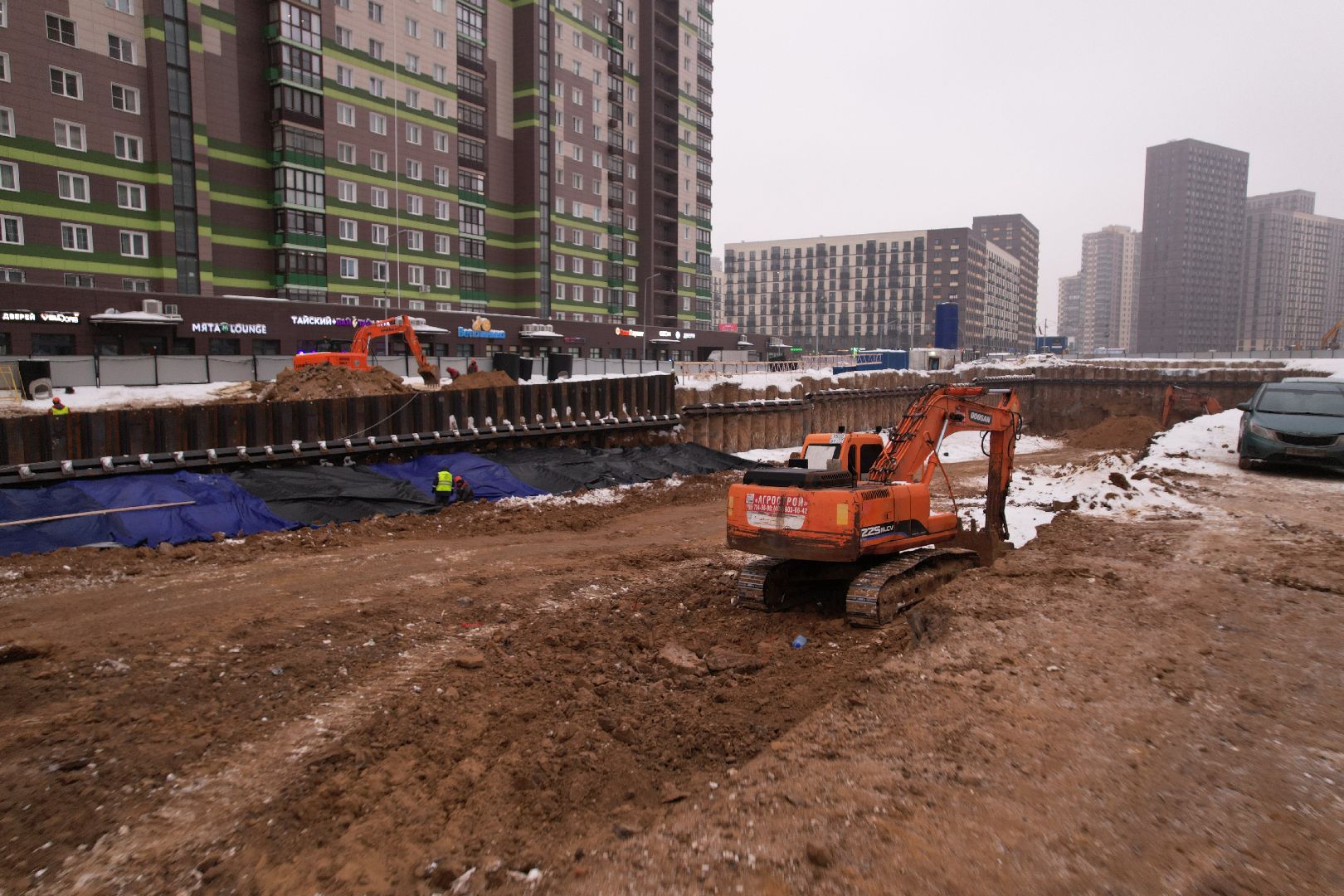 видео с коптера, тоннель, путилково,